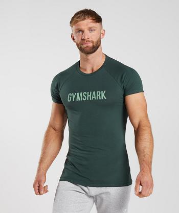 Gymshark Apollo T Shirts Herr Obsidian | SE 3879KOR